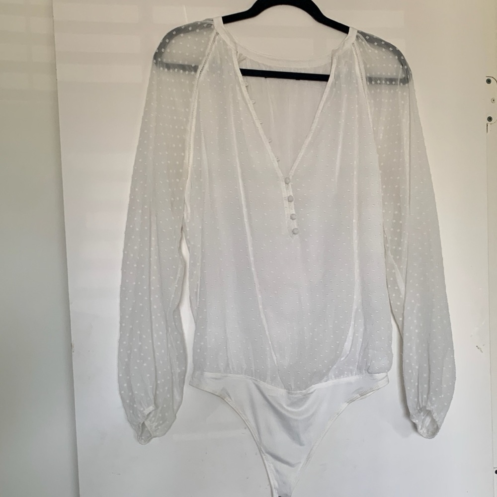Abercrombie and Fitch Swiss dot bodysuit
